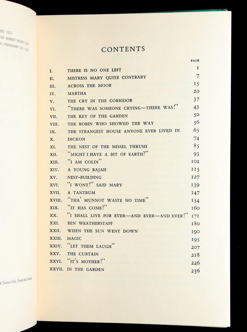 1956 First Illustrated Edition by Shepard - The Secret Garden by F.H. Burnett