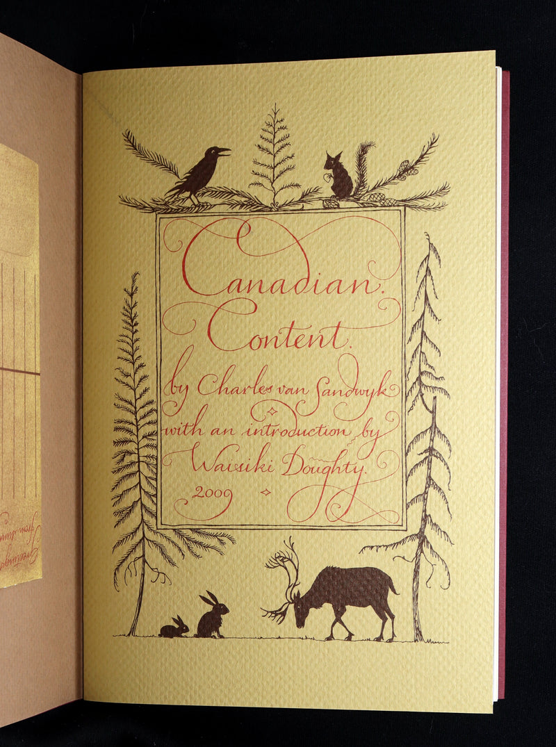 2009 First Edition - Canadian Content illustrated by Charles van Sandwyk