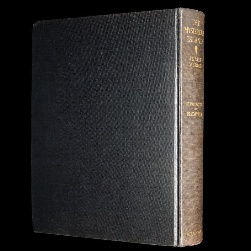 1951 Book - The Mysterious Island by Jules Verne Illustrated by N.C. Wyeth