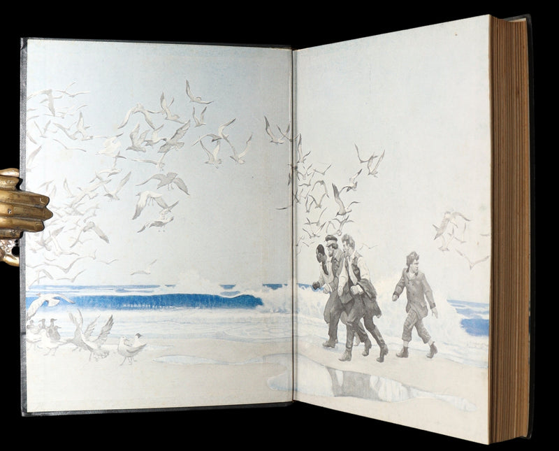 1951 Book - The Mysterious Island by Jules Verne Illustrated by N.C. Wyeth