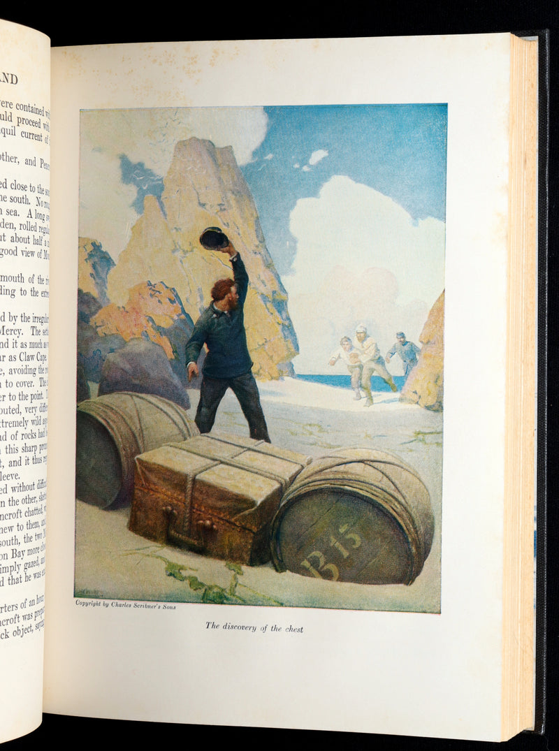 1951 Book - The Mysterious Island by Jules Verne Illustrated by N.C. Wyeth