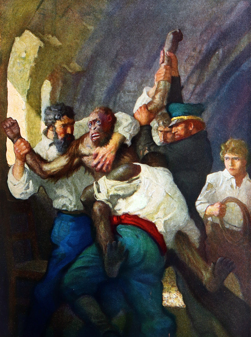 1951 Book - The Mysterious Island by Jules Verne Illustrated by N.C. Wyeth