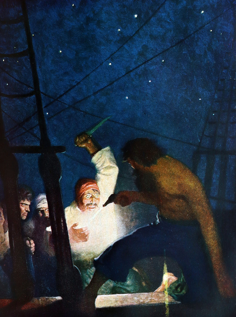 1951 Book - The Mysterious Island by Jules Verne Illustrated by N.C. Wyeth