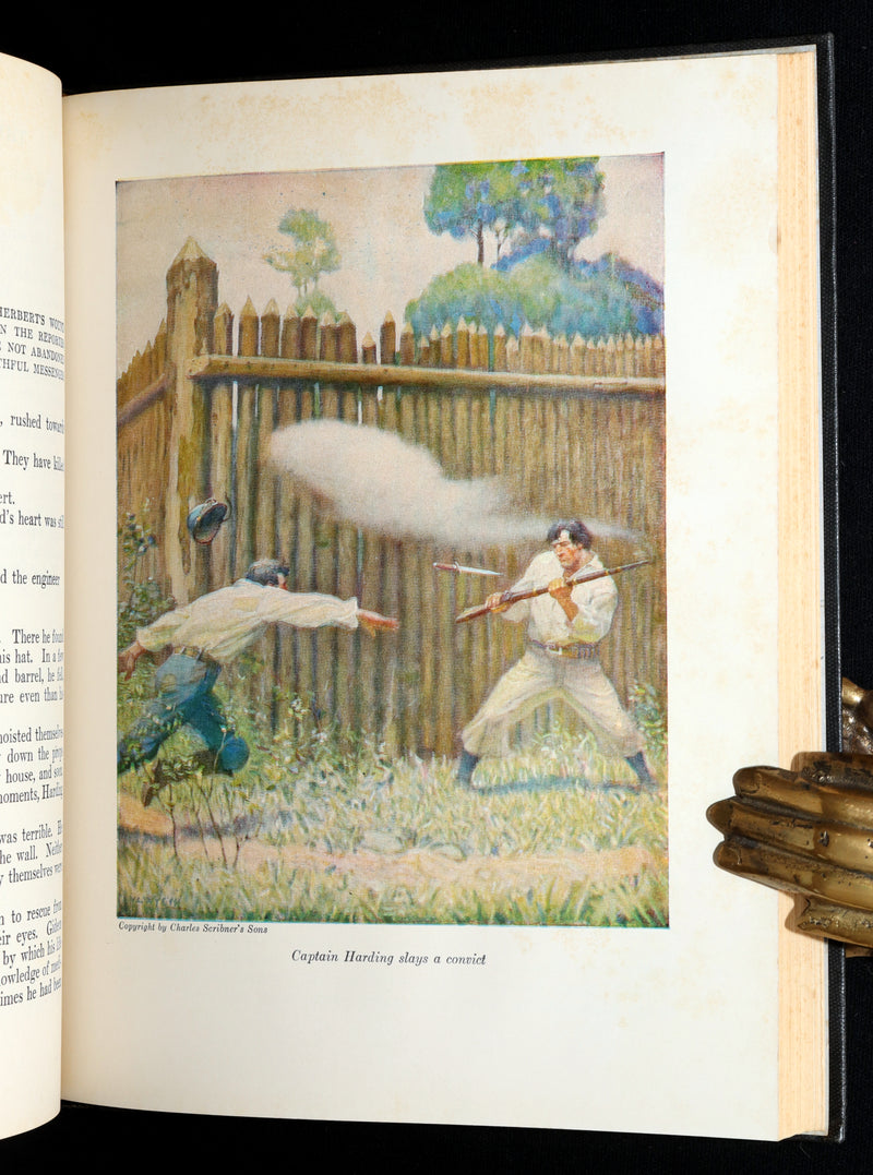 1951 Book - The Mysterious Island by Jules Verne Illustrated by N.C. Wyeth