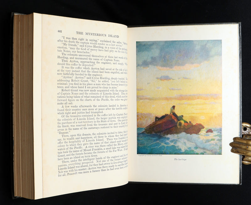 1951 Book - The Mysterious Island by Jules Verne Illustrated by N.C. Wyeth