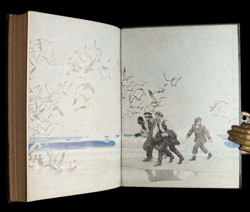 1951 Book - The Mysterious Island by Jules Verne Illustrated by N.C. Wyeth
