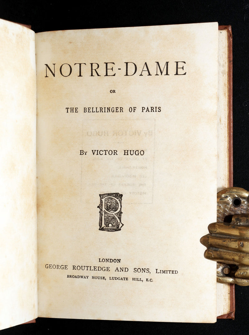 1890 Rare Book - Notre-Dame, or The Bellringer of Paris by Victor Hugo