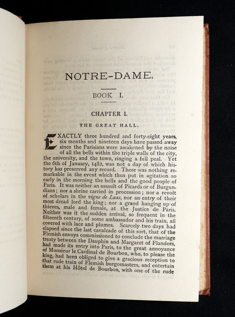 1890 Rare Book - Notre-Dame, or The Bellringer of Paris by Victor Hugo