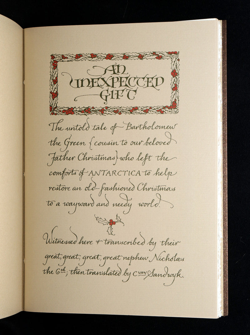 2013 Rare Book - An Unexpected Gift, A Christmas Tale by Charles van Sandwyk