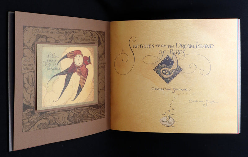 2005 Signed 1stED - Sketches from the Dream Island of Birds, Charles van Sandwyk