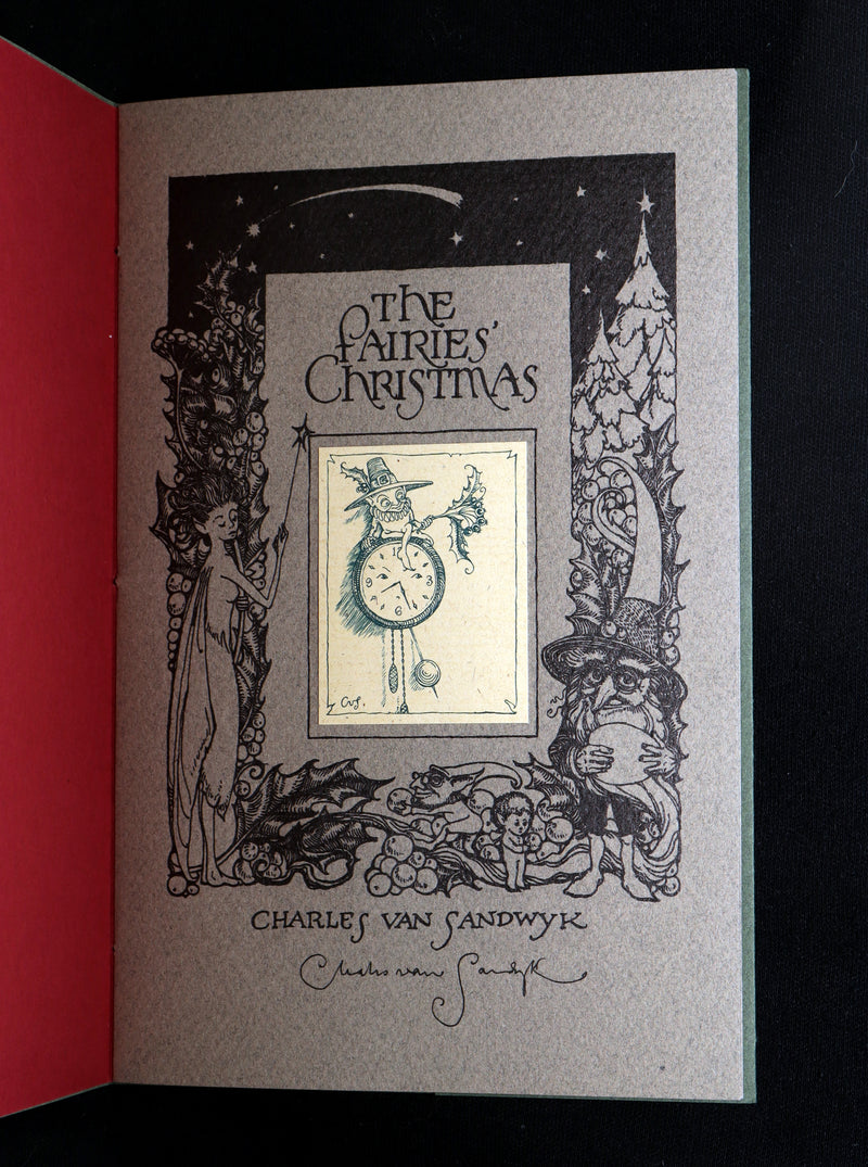 2001 Scarce Signed First Edition - The Fairies’ Christmas by Charles van Sandwyk