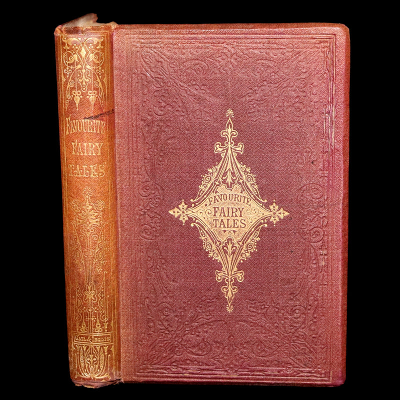 1861 Scarce Book - Favourite Fairy Tales With Twelve Coloured Illustrations