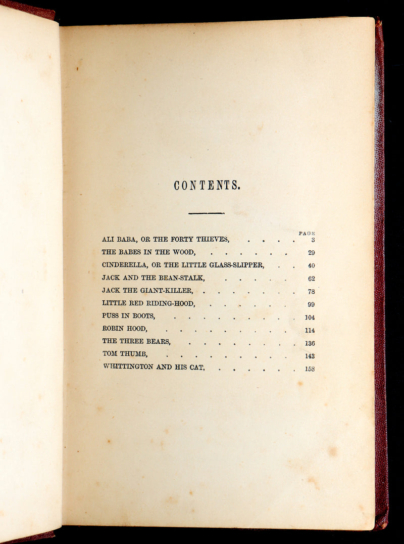 1861 Scarce Book - Favourite Fairy Tales With Twelve Coloured Illustrations