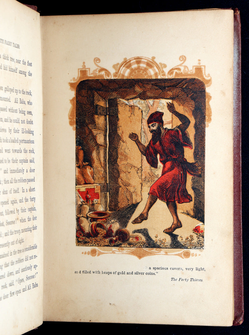 1861 Scarce Book - Favourite Fairy Tales With Twelve Coloured Illustrations