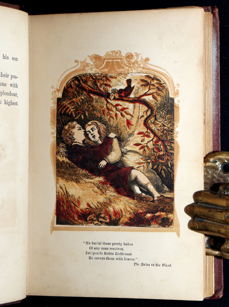 1861 Scarce Book - Favourite Fairy Tales With Twelve Coloured Illustrations