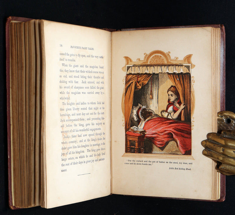 1861 Scarce Book - Favourite Fairy Tales With Twelve Coloured Illustrations