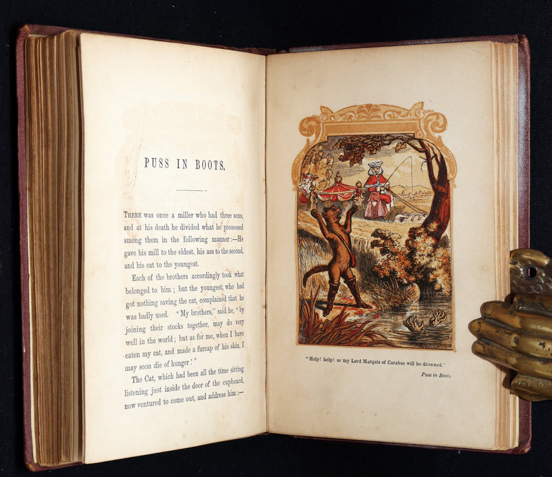 1861 Scarce Book - Favourite Fairy Tales With Twelve Coloured Illustrations
