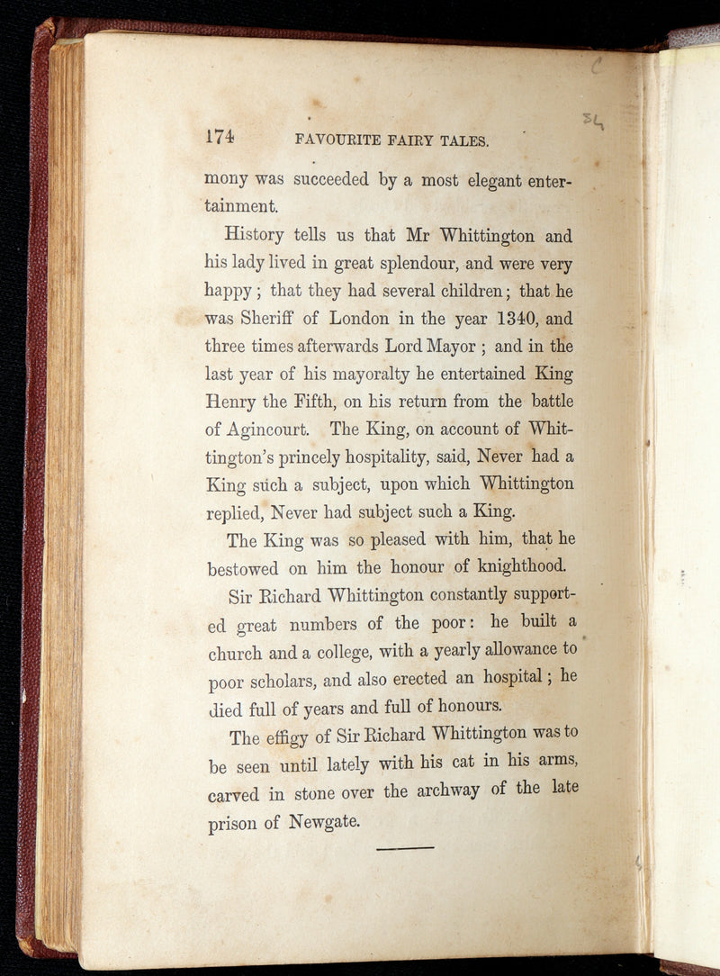 1861 Scarce Book - Favourite Fairy Tales With Twelve Coloured Illustrations