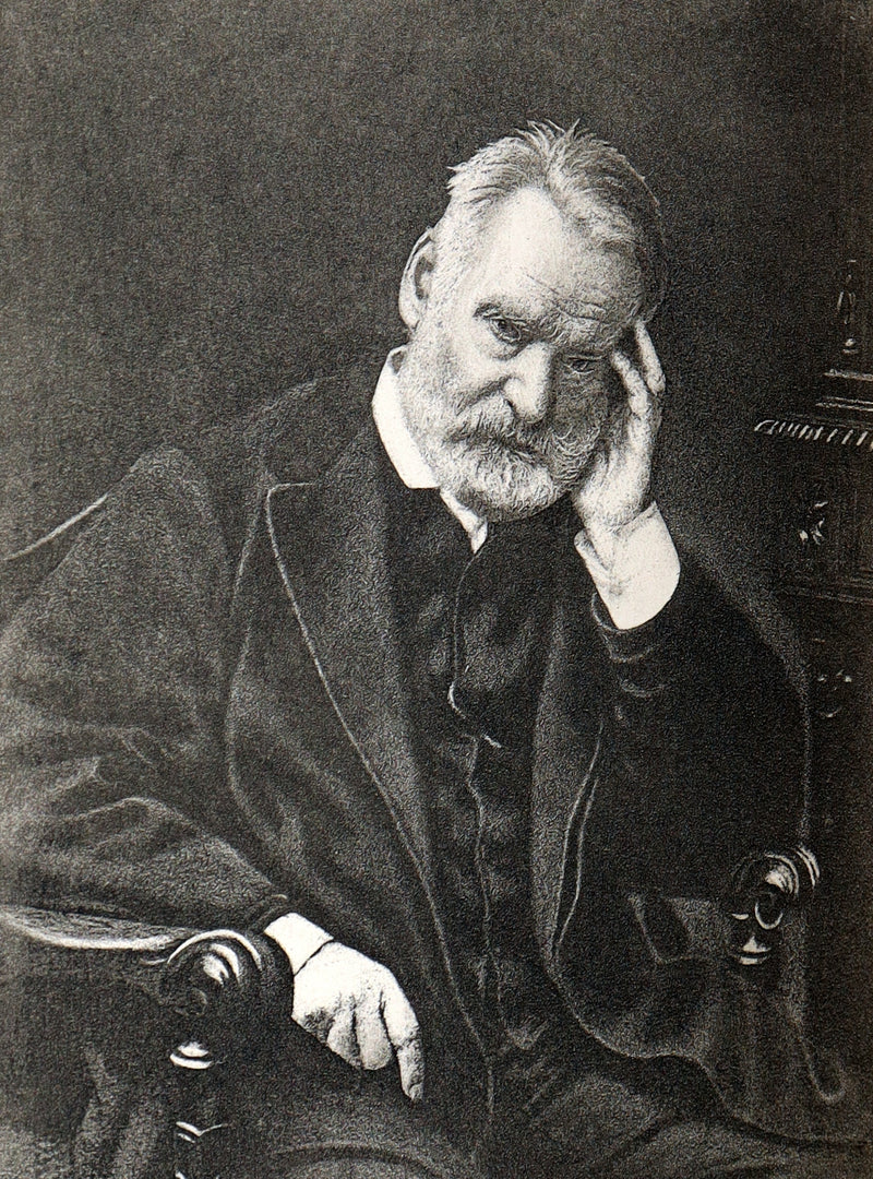 1892 Rare Book Set - Les Miserables by Victor Hugo Complete in Five Volumes