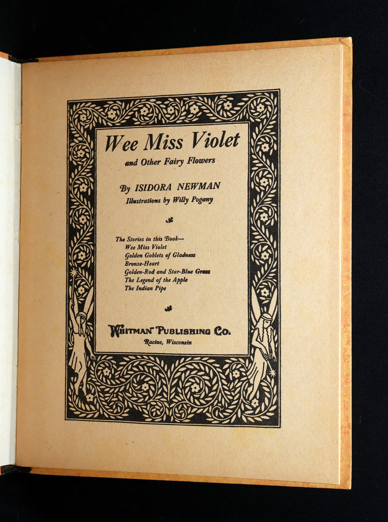1926 First Edition - Wee Miss Violet, Fairy Flowers illustrated by Willy Pogany