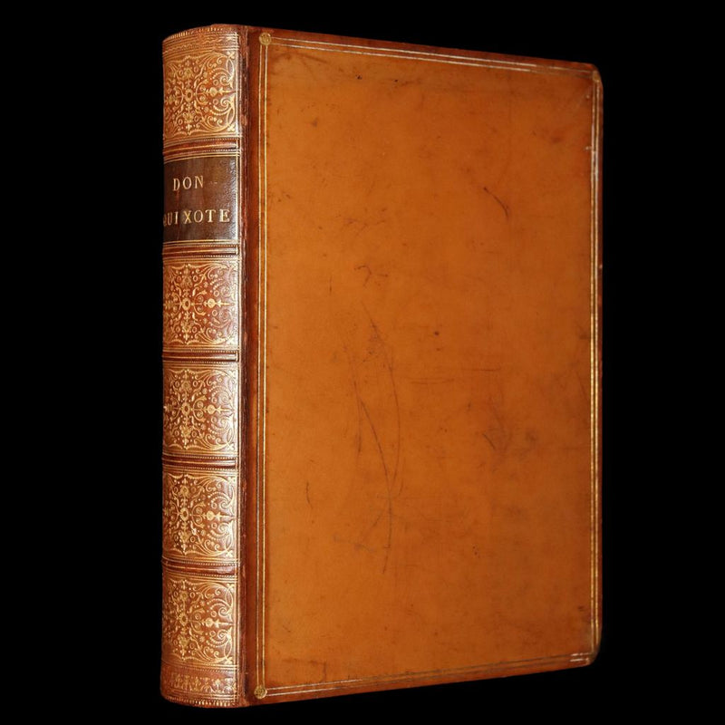 1853 Rare Book - Don Quixote de la Mancha by Miguel de Cervantes Saavedra