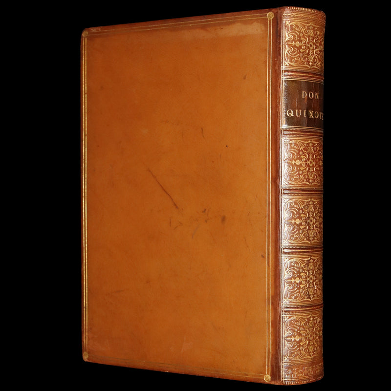 1853 Rare Book - Don Quixote de la Mancha by Miguel de Cervantes Saavedra