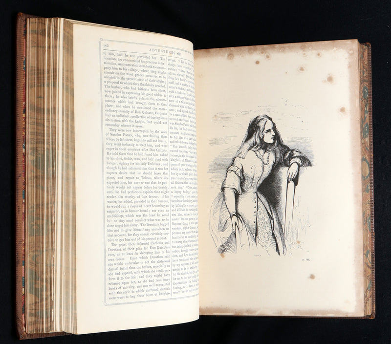 1853 Rare Book - Don Quixote de la Mancha by Miguel de Cervantes Saavedra