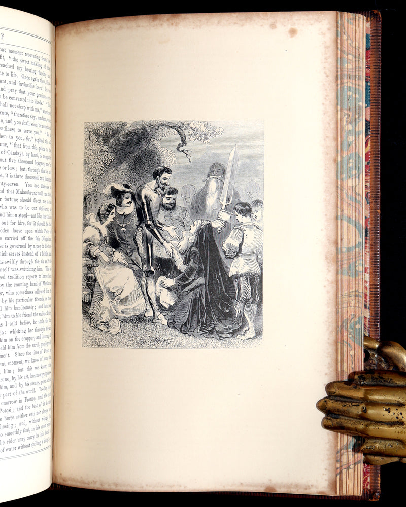 1853 Rare Book - Don Quixote de la Mancha by Miguel de Cervantes Saavedra