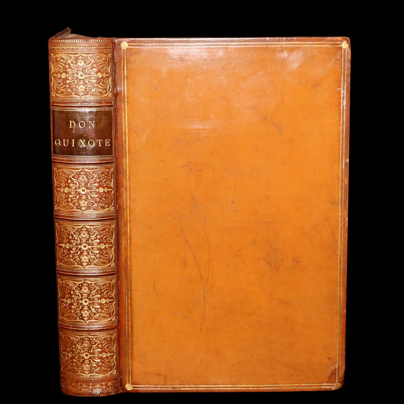 1853 Rare Book - Don Quixote de la Mancha by Miguel de Cervantes Saavedra