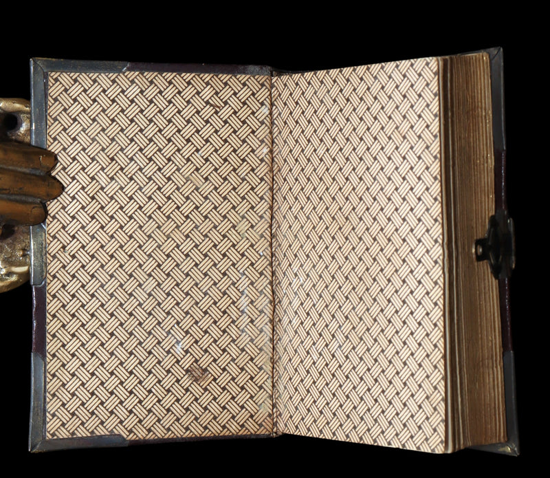 1882 Rare French Book with Clasp - Guiding Angel, Belgian Devotional Manual