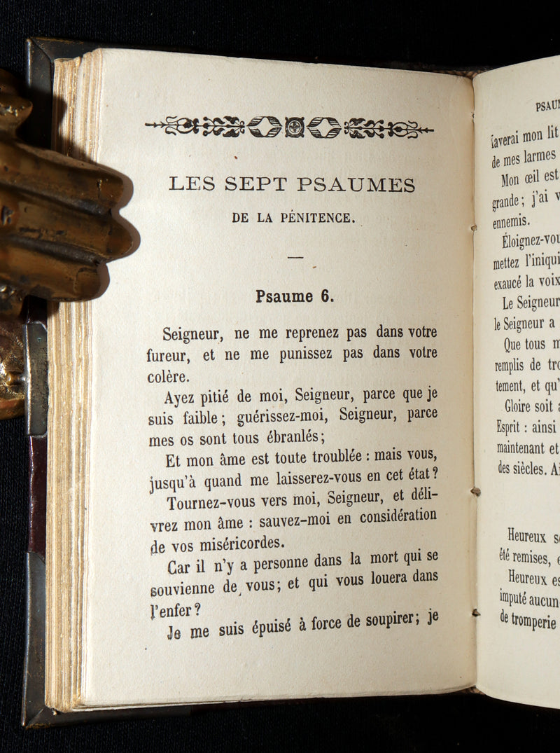 1882 Rare French Book with Clasp - Guiding Angel, Belgian Devotional Manual