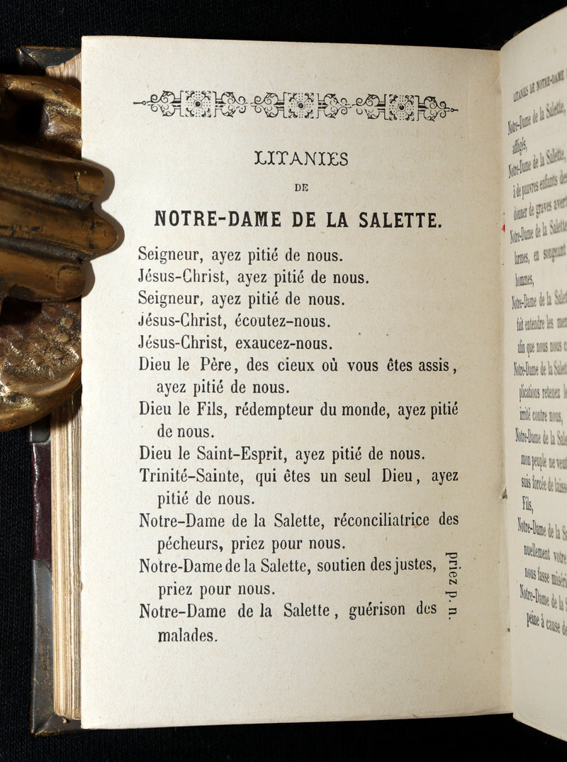 1882 Rare French Book with Clasp - Guiding Angel, Belgian Devotional Manual