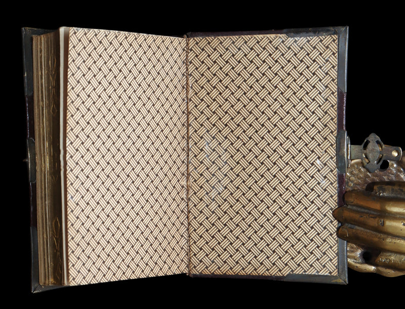 1882 Rare French Book with Clasp - Guiding Angel, Belgian Devotional Manual