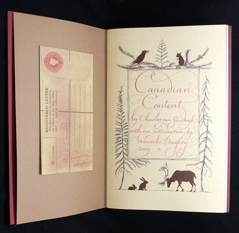 2009 Rare Signed Book - Canadian Content illustrated by Charles van Sandwyk