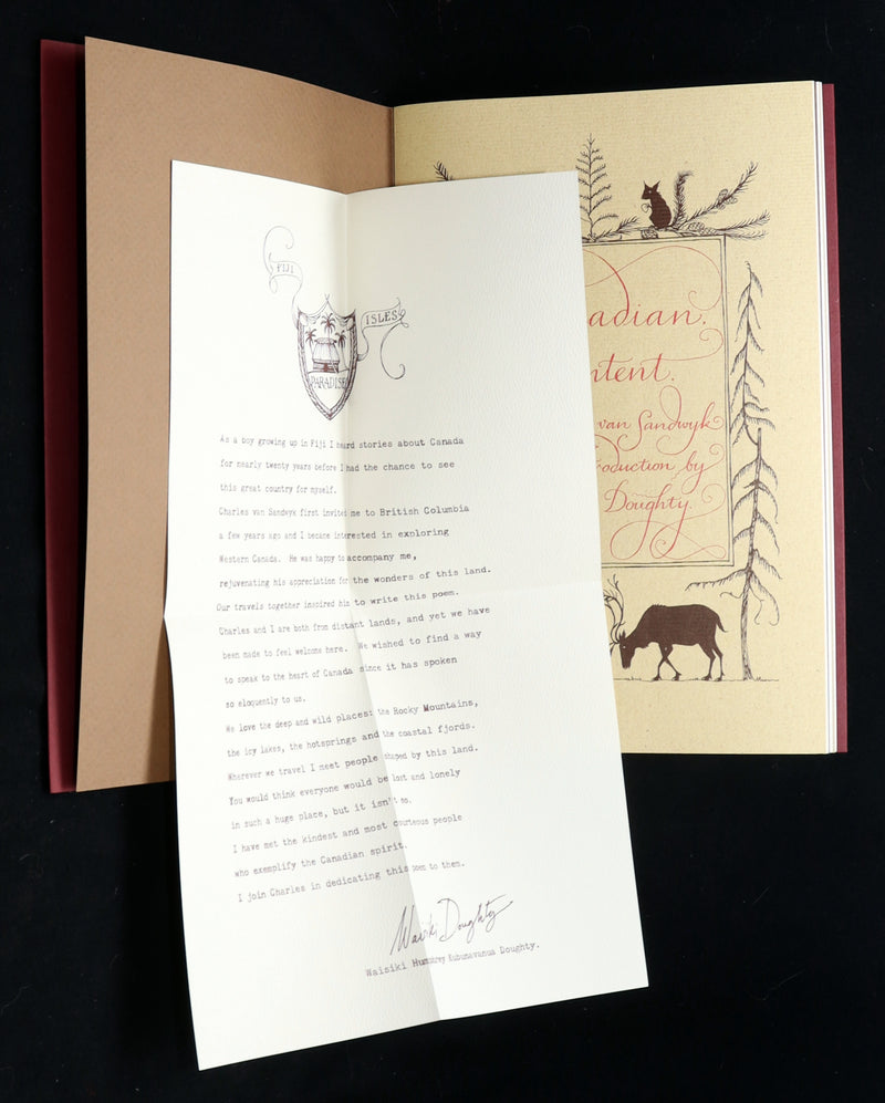 2009 Rare Signed Book - Canadian Content illustrated by Charles van Sandwyk