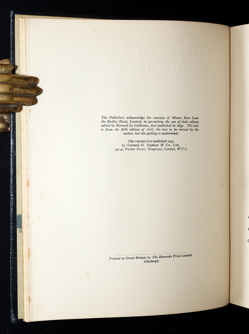 1931 Rare Deluxe Edition - The Compleat Angler illustrated by Arthur Rackham