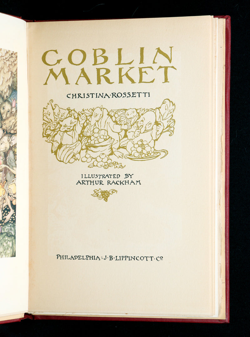 1933 Rare First US Edition - Goblin Market illustrated by Arthur Rackham