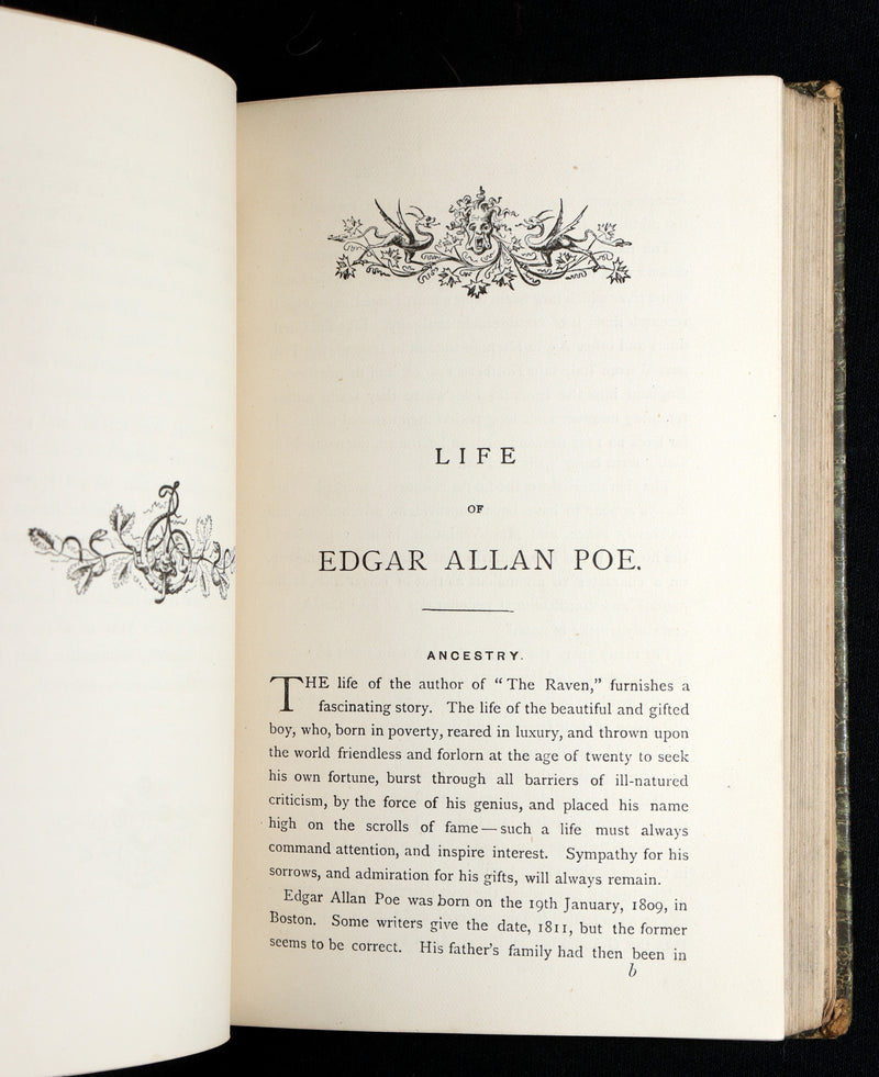 1890 Scarce Edition - The Poetical Works of Edgar Allan Poe Illustrated