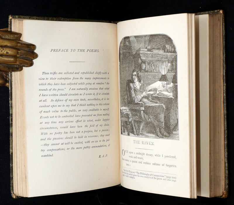 1890 Scarce Edition - The Poetical Works of Edgar Allan Poe Illustrated