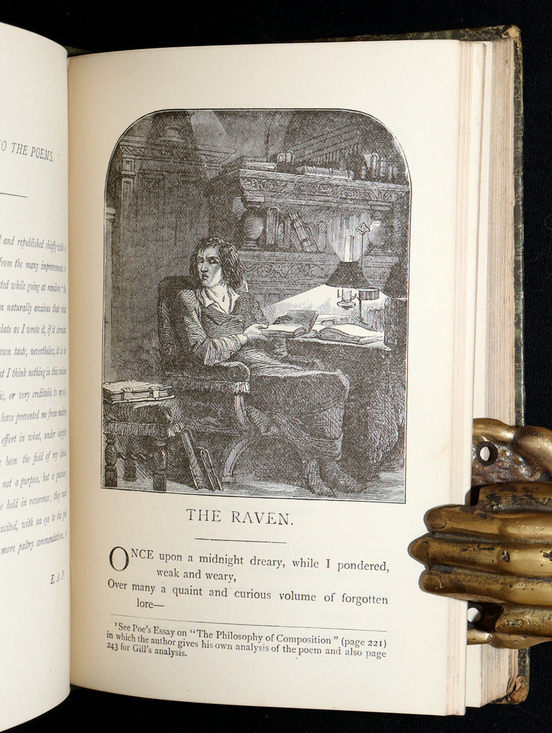 1890 Scarce Edition - The Poetical Works of Edgar Allan Poe Illustrated