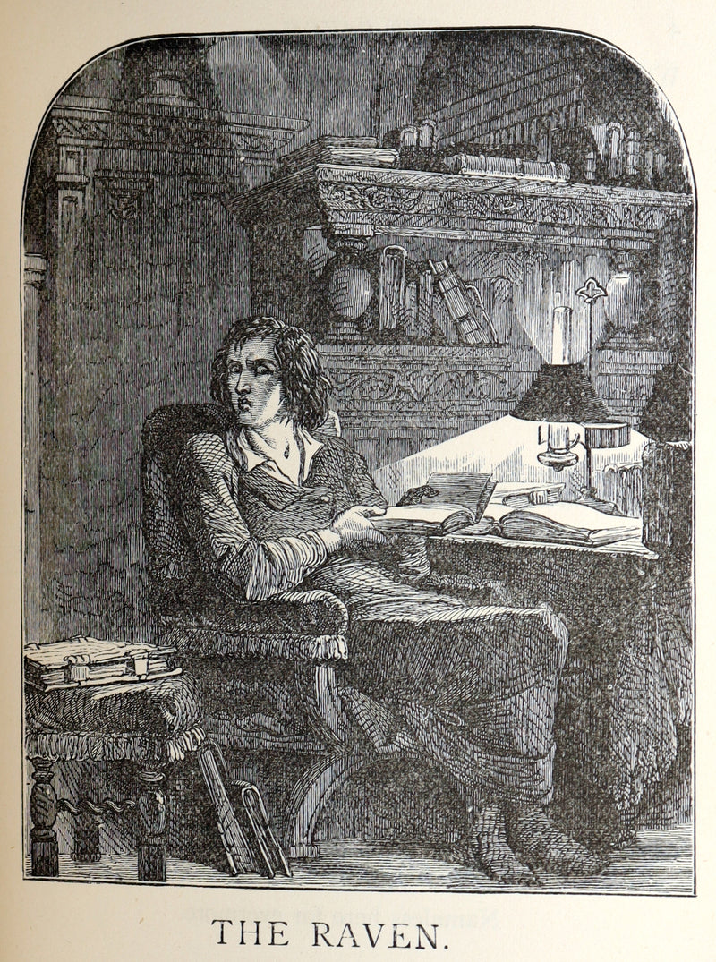 1890 Scarce Edition - The Poetical Works of Edgar Allan Poe Illustrated