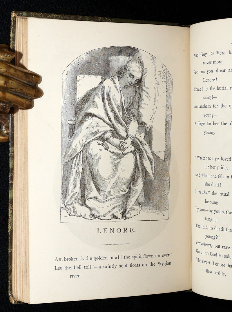 1890 Scarce Edition - The Poetical Works of Edgar Allan Poe Illustrated