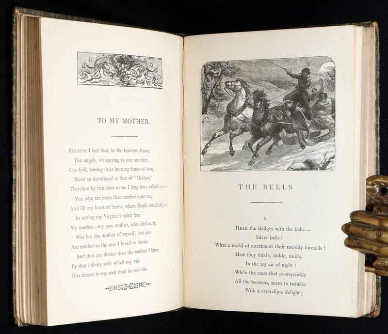 1890 Scarce Edition - The Poetical Works of Edgar Allan Poe Illustrated