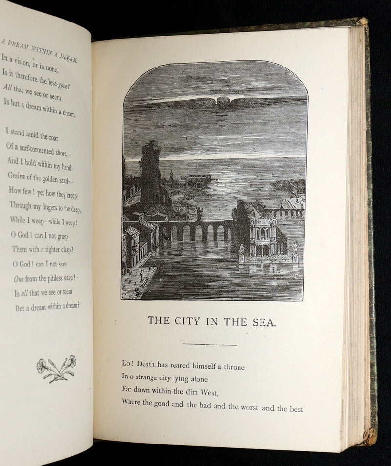 1890 Scarce Edition - The Poetical Works of Edgar Allan Poe Illustrated