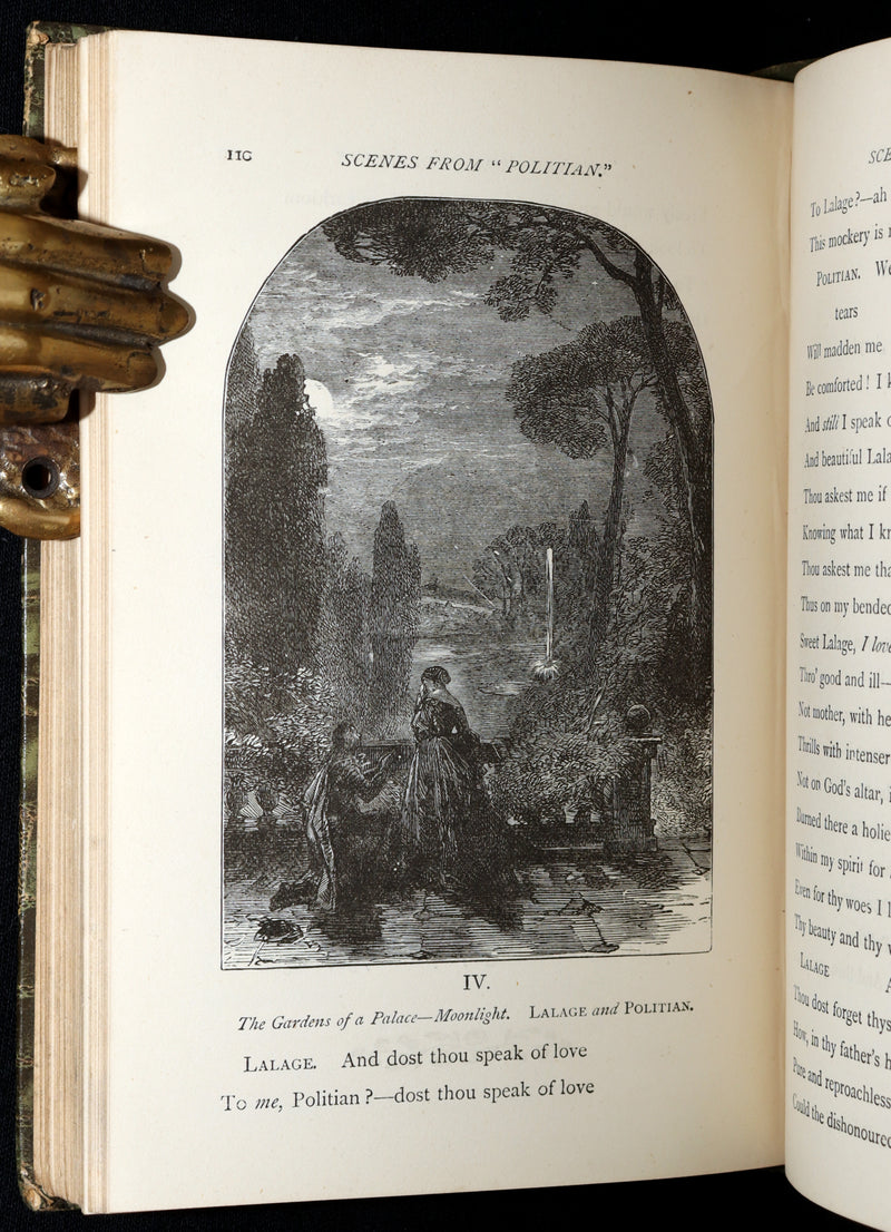 1890 Scarce Edition - The Poetical Works of Edgar Allan Poe Illustrated