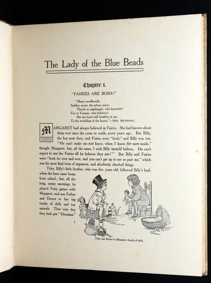 1908 Rare First Edition -The Lady of the Blue Beads by Annie and Ida Rentoul