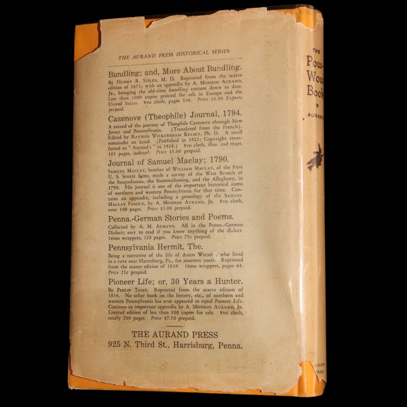 1929 Scarce Limited First Edition - The Pow-Wow and the Witch Murder Trial