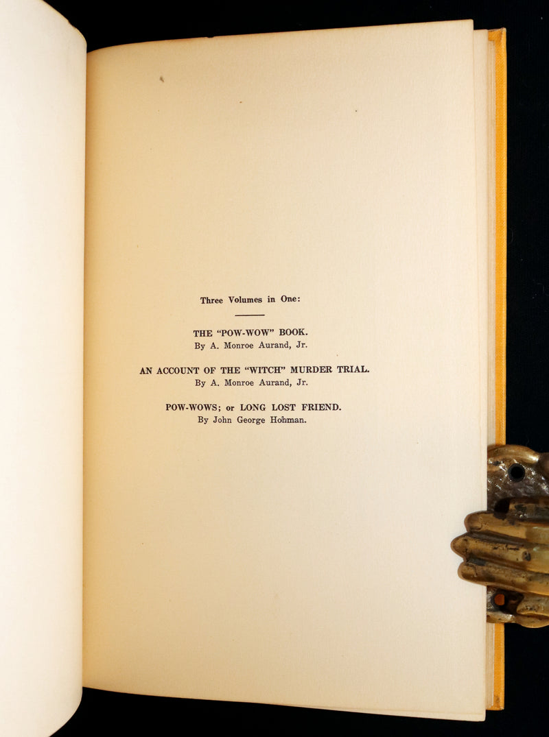 1929 Scarce Limited First Edition - The Pow-Wow and the Witch Murder Trial