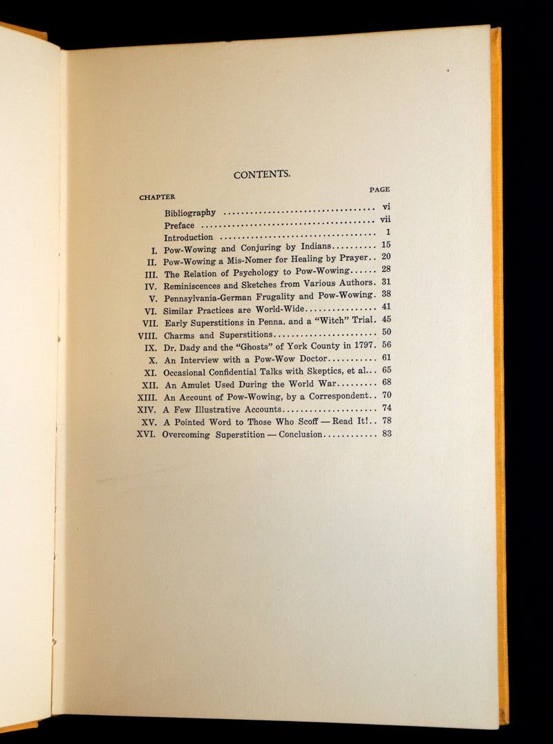 1929 Scarce Limited First Edition - The Pow-Wow and the Witch Murder Trial