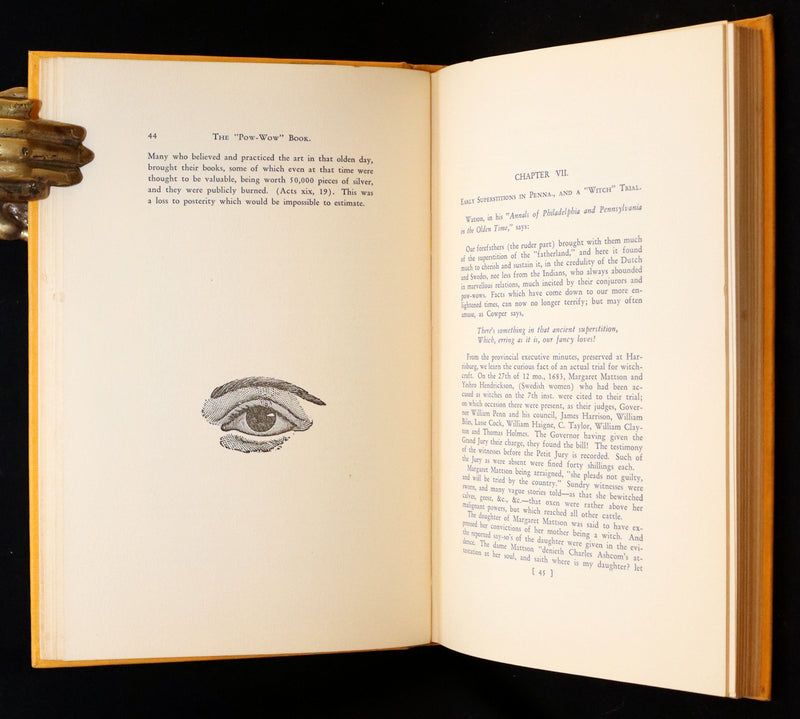 1929 Scarce Limited First Edition - The Pow-Wow and the Witch Murder Trial